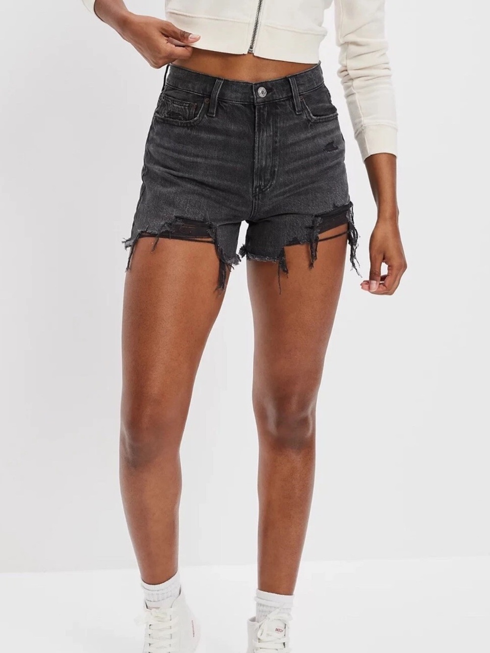 American Eagle Highest Waist 90s Boyfriend Shorts 4